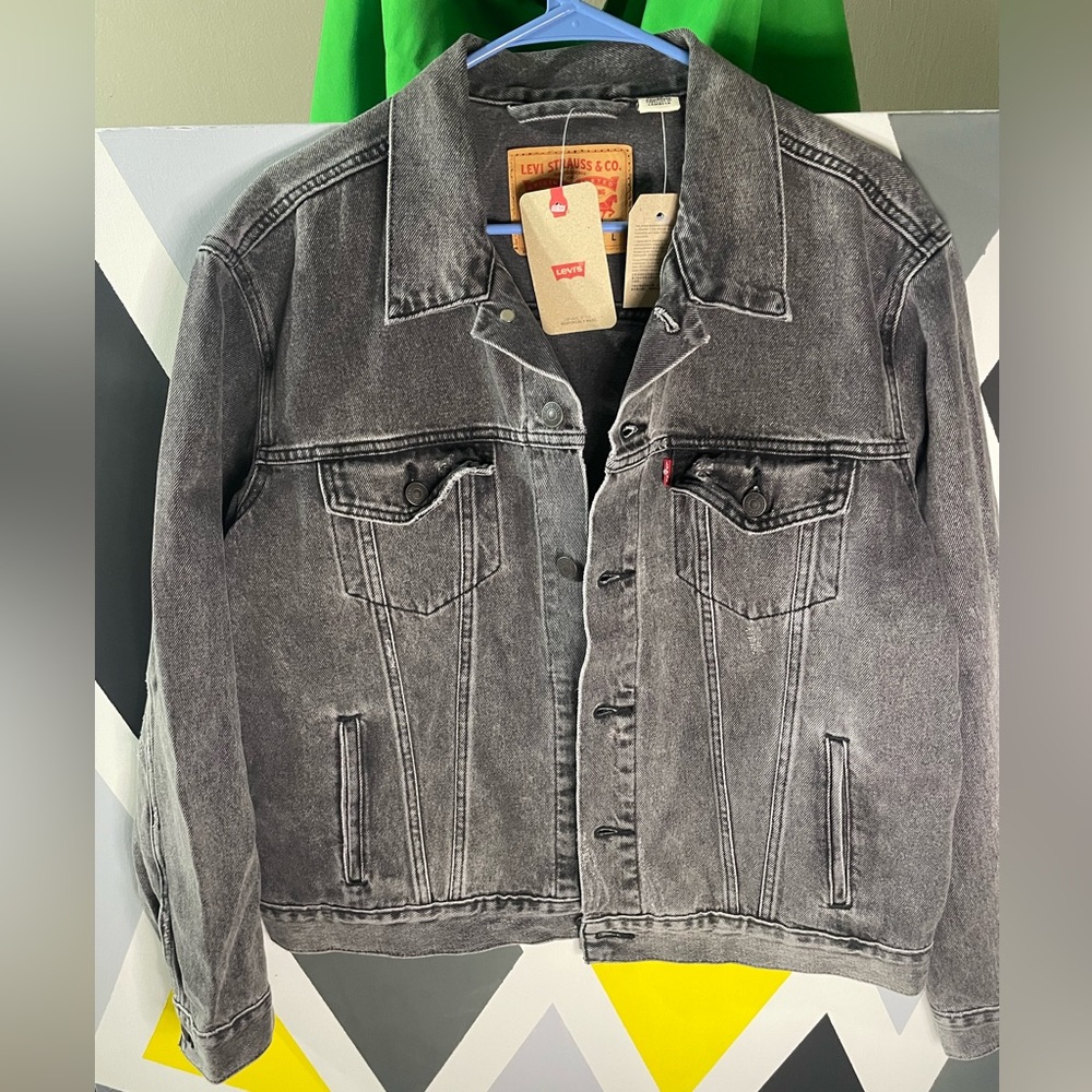 Levis denim jacket mens size Large
